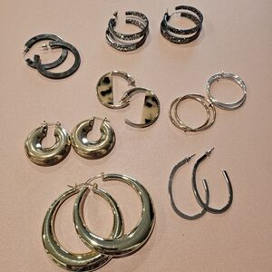 Assorted Hoop Earrings